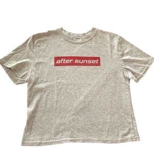 After Sunset Graphic Cropped T-Shirt